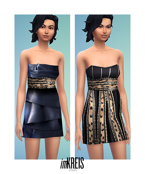 Sims 4 Two dresses from pre Fall 2014 collection at Ecoast