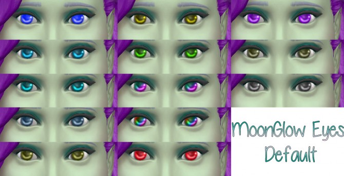 Sims 4 MOON GLOW DEFAULT EYES at Star’s Sugary Pixels