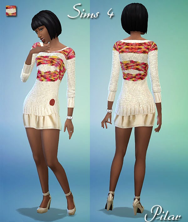 Sims 4 Clarinette outfits by Pilar at SimControl