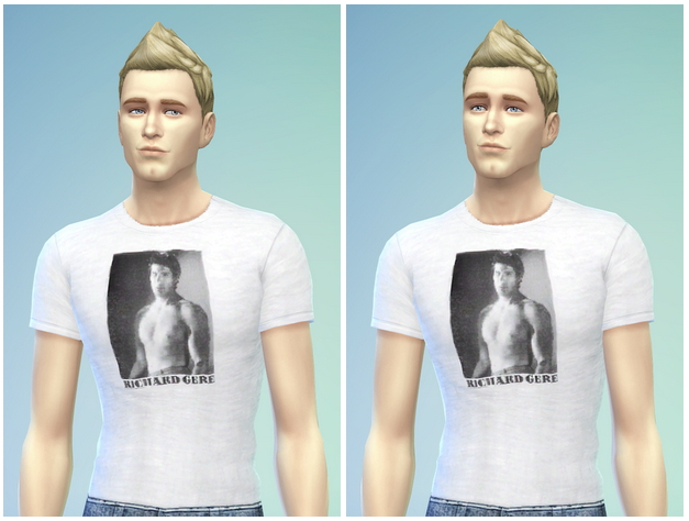 Sims 4 T shirt and jeans default replacement by Rusty Nail