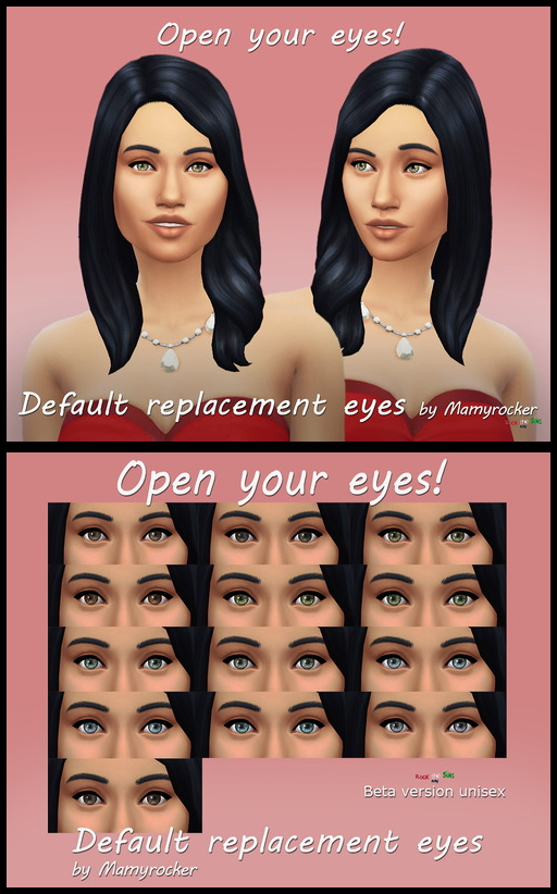 Sims 4 Defaul replacement eyes by Mamyrocker at Beware Of That Sim