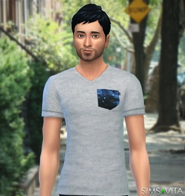 Pocket T-shirt by Luciap25 at Sims Vita