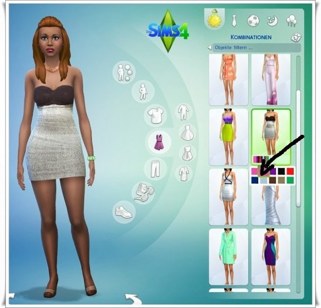 Sims 4 Silver Dress by Annett85 at Annett’s Sims 4 Welt