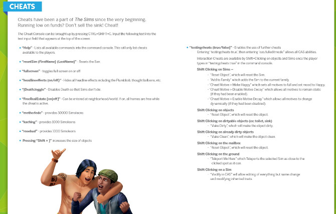 The Sims 4 Cheats & Codes: The Complete List