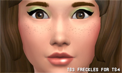 Sims 4 EA TS3 freckles converted for TS4 at Niles Edge