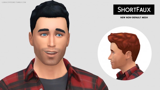 Sims 4 Short Faux hair (New Mesh) at LumiaLover Sims