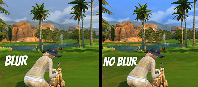 Decrease/Eliminate Distance Blur at Sims Vip