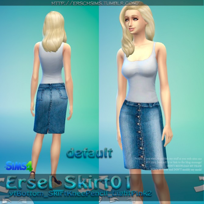 Sims 4 Ersel Skirt 01 at ErSch Sims