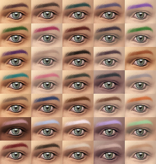 Sims 4 Non Default Male Soft Eyebrows at JSBoutique