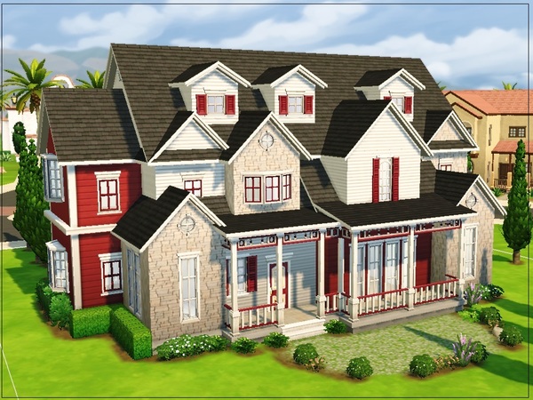 Sims 4 Cedar Lane house by Jaws3 at TSR