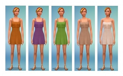 5 dress recolors at Simsnacks