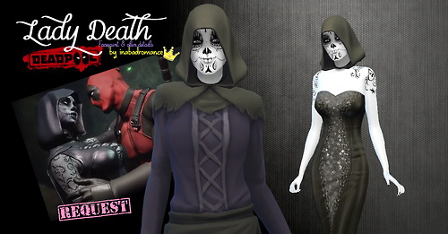 Sims 4 Ladt Death face at In a bad Romance