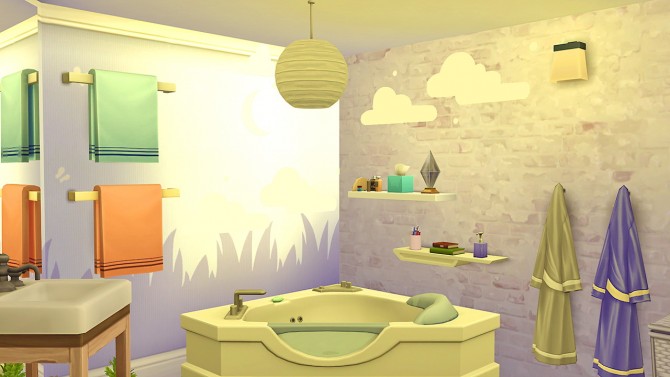 Sims 4 Aspen Children’s Bathroom at Simkea