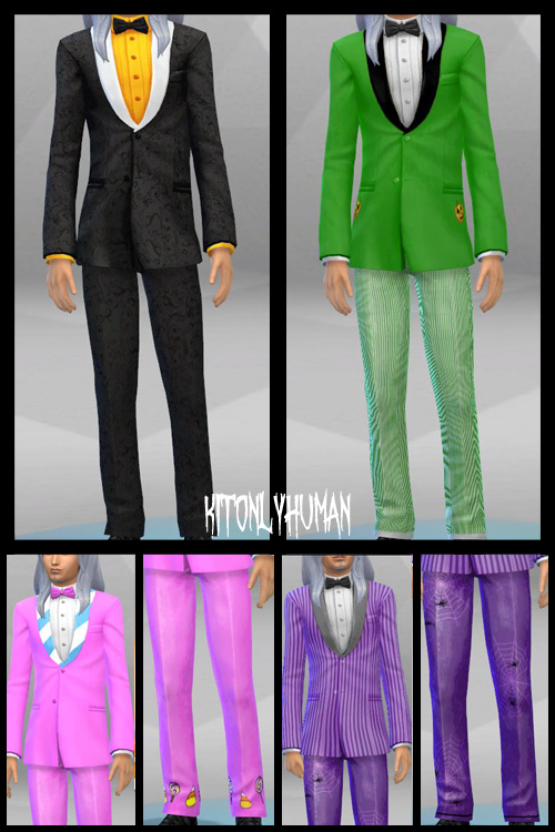 Sims 4 Male Halloween Tuxedo at KitOnlyHuman