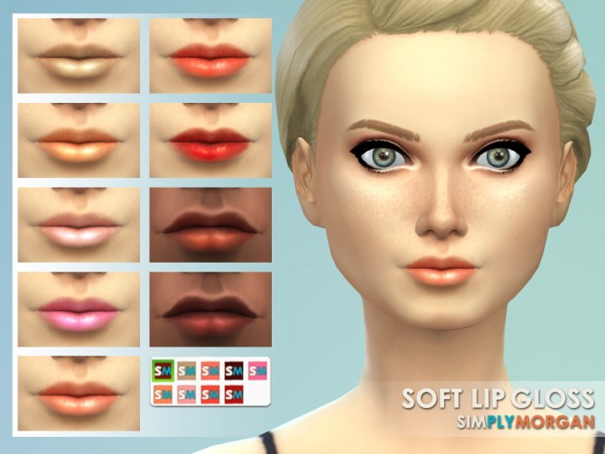 Sims 4 Soft Lip gloss (new Tumblr theme URAAA!) at Simply Morgan