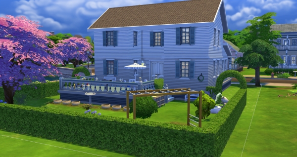 Sims 4 Suburban House 1 by Schnattchen at Blacky’s Sims Zoo