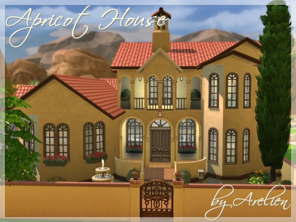 Sims 4 Apricot House by Arelien at TSR