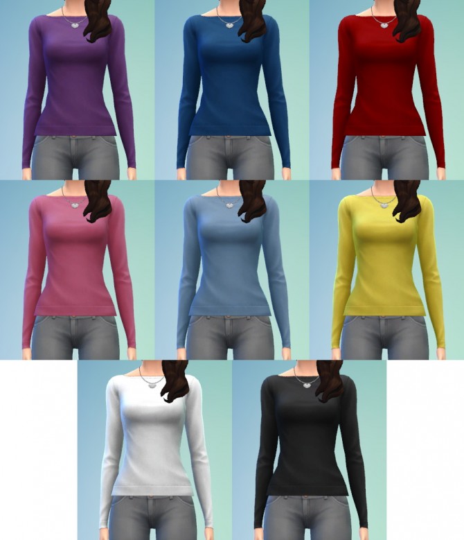 Sims 4 Backless Sweater Recolours at JettSchae