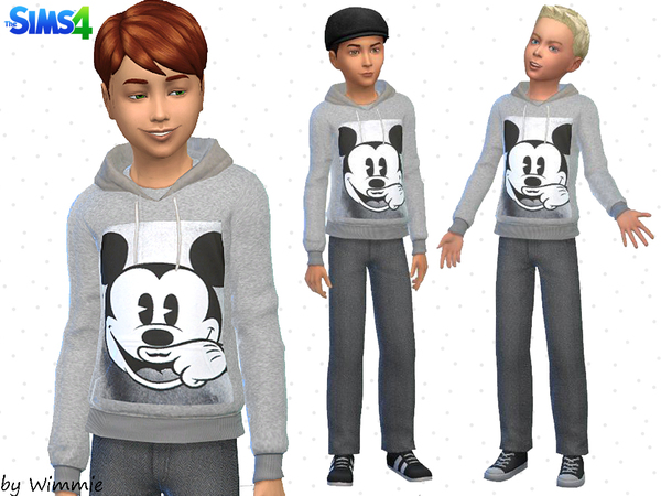 Sims 4 Sweater and Pants by Wimmie at The Sims Resource