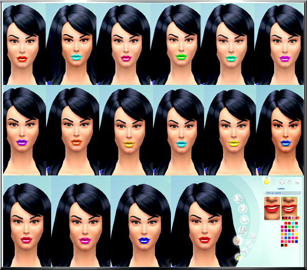 Sims 4 Lip Gloss Multicolor at Dany’s Blog