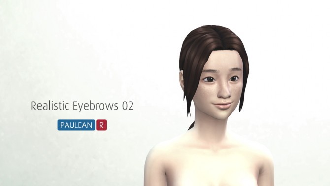 Sims 4 Realistic Eyebrows 02 at Paulean R