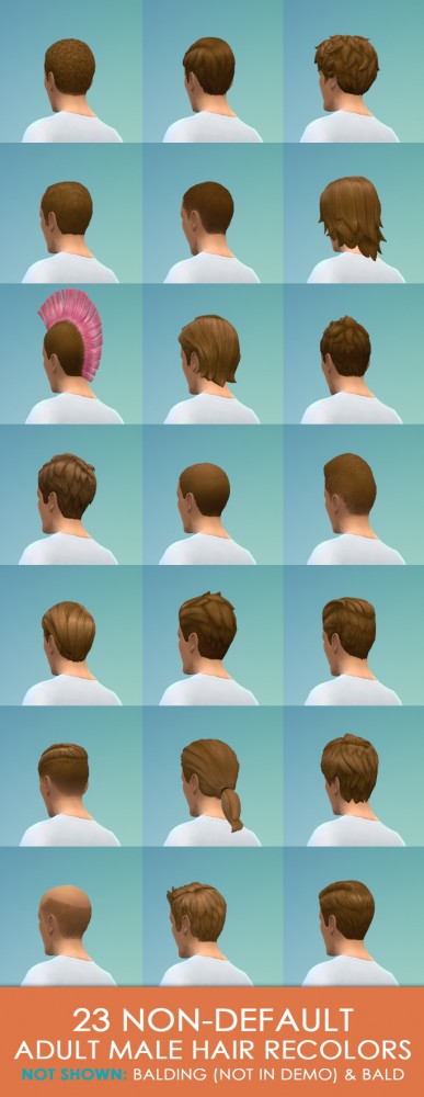 Sims 4 Light Brown Hair updated version at Simply Morgan
