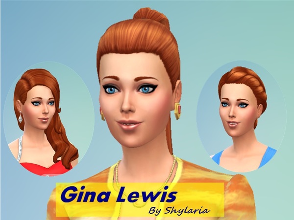 Sims 4 Gina Lewis female model by Shylaria at The Sims Resource