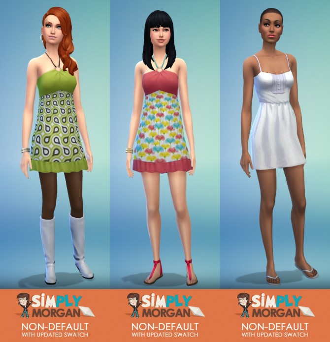 Sims 4 Dresses with custom swatch at Simply Morgan