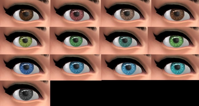 Sims 4 LoveBottle’s Sparkle Eyes TS2 to TS4 Conversion at ShySims