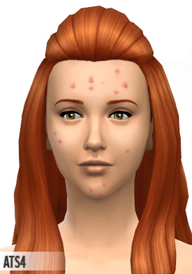 Sims 4 Zits as facepaint or skin detail at Around the Sims 4