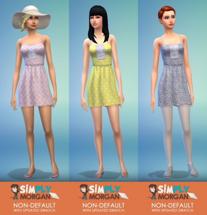 Sims 4 Dresses with custom swatch at Simply Morgan