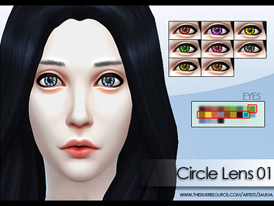 Circle Lens Set 01 by Zauma at The Sims Resource
