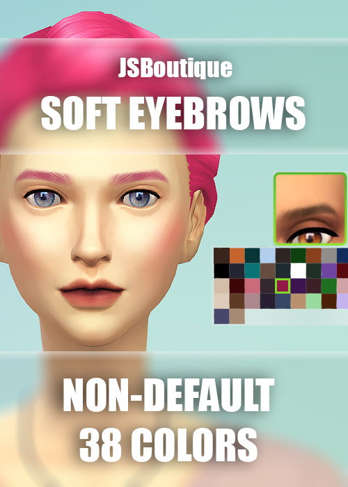 Sims 4 Female Soft Eyebrows at JSBoutique