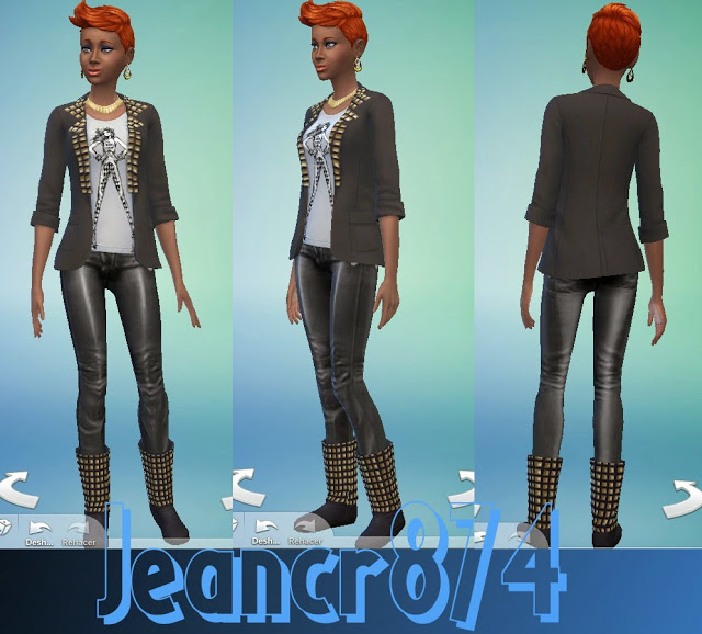 Sims 4 Designer clothing collection at La Boutique de Jean