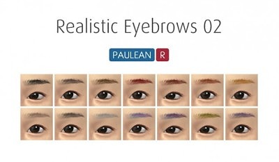 Realistic Eyebrows 02 at Paulean R