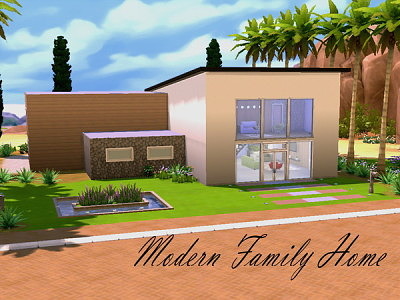 Modern Family Home by HazelSims at The Sims Resource