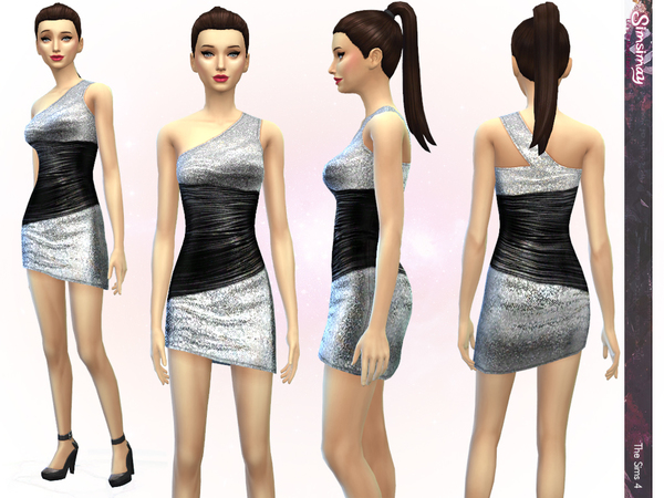 Sims 4 Black Sensation Dress by Simsimay at The Sims Resource