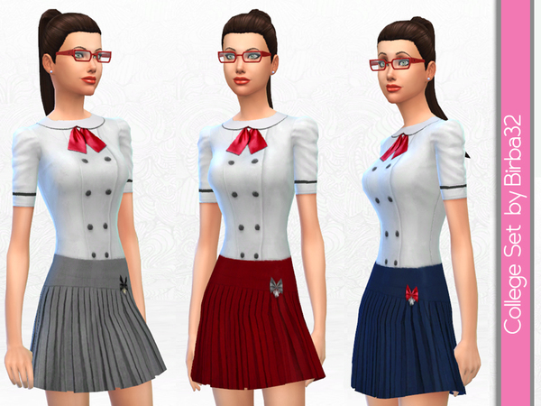 Sims 4 College Set by Birba 32 at The Sims Resource