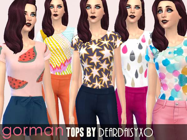 Sims 4 Gorman Fashion Collection by deardaisyxo at TSR