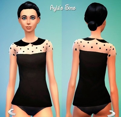 Dotted shirt at Ayla’s Sims