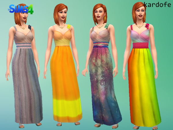 Sims 4 Bridesmaid Dress by kardofe at The Sims Resource