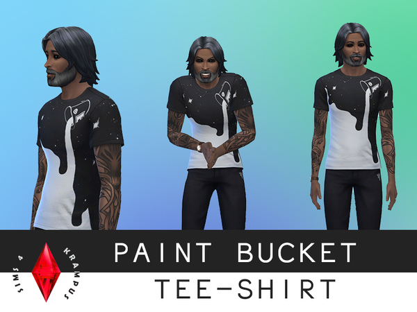 Sims 4 Paint Bucket Male tee by SIms4Krampus at TSR