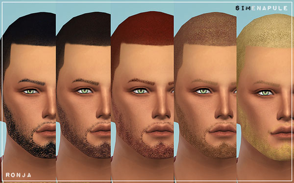 Sims 4 Beard 02 by Ronja at Simenapule