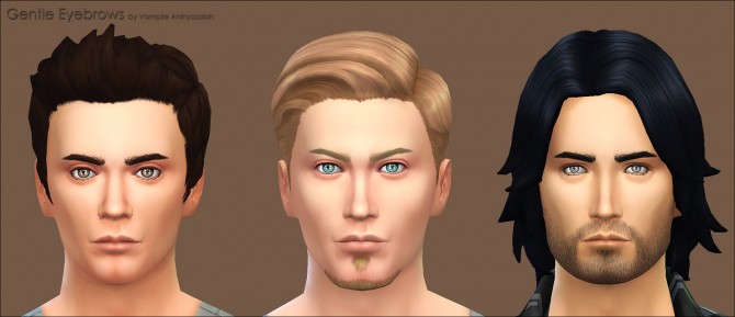 Sims 4 Gentle Eyebrows by Vampire aninyosaloh at Mod The Sims