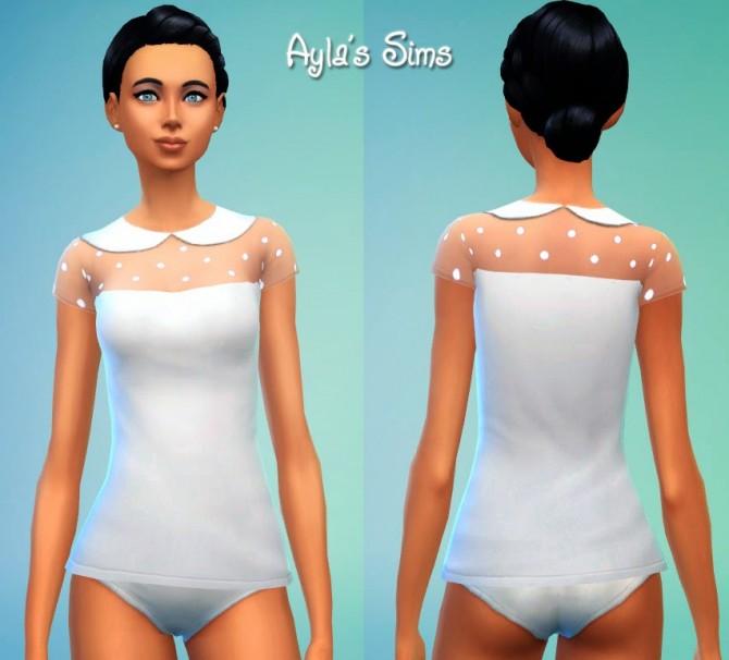 Sims 4 Dotted shirt at Ayla’s Sims
