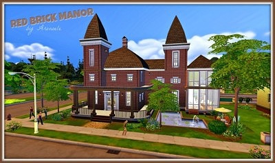 Red Brick Manor at Aronoele Sims4