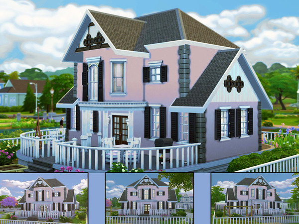 Sims 4 MB Maison Rose by matomibotaki at The Sims Resource