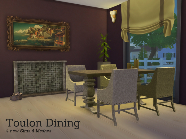 Sims 4 Toulon Diningroom by Angela at TSR