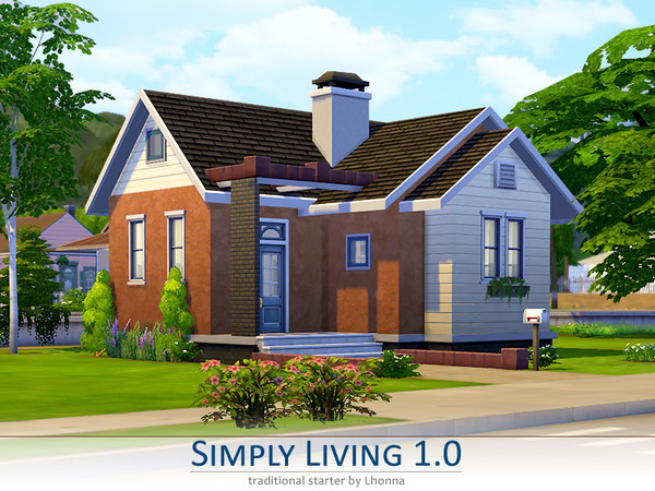 Sims 4 Simply Living 1.0 small house by Lhonna at TSR