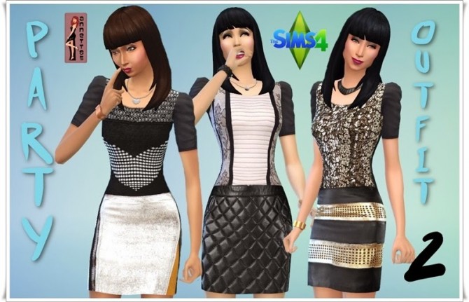 Sims 4 Party Outfits 2 at Annett’s Sims 4 Welt